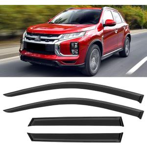 Window Visors Rain Guards Shield for 2011-2026 Mitsubishi Outlander Sport, Out-Channel Window Vent Wind Deflectors Visors Shades