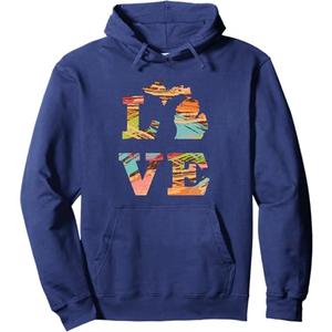Love State of Michigan Hoodie Pullover Hoodie (2XL, Blue)