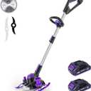 Weed Wacker Cordless, 5.2 lbs Lightweight, 3-in-1 Edger/Mower/Trimmer with Blade, 20V MAX* Battery Powered, 90 Min Runtime (with Two 2.5Ah Batteries)