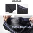 SS COLOR FISH 3 Pack Men Compression Pants Athletic Baselayer Workout Legging Running Tights for Men (XX-Large, 2white&1black)