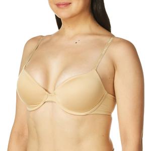 Calvin Klein Womens Constant Convertible Strap Lightly Lined Demi Bra (34DD, Bare)