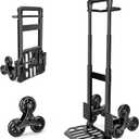 KEDSUM 460 LBS Stair Climbing Dolly, Folding Dolly Cart with Wheels for Stairs, Telescoping Handle & 100% Thickened Steel Stair Climbing Cart for Warehouses, Homes, and Offices, Height 49.2 inch