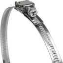 6" Inch Ducting Clamp - 10 Pieces of Adjustable Stainless Steel Duct Hose Clamps with Worm Gear - Wide Diameter Range Fastener for Flexible Ducting (Pack of 10)