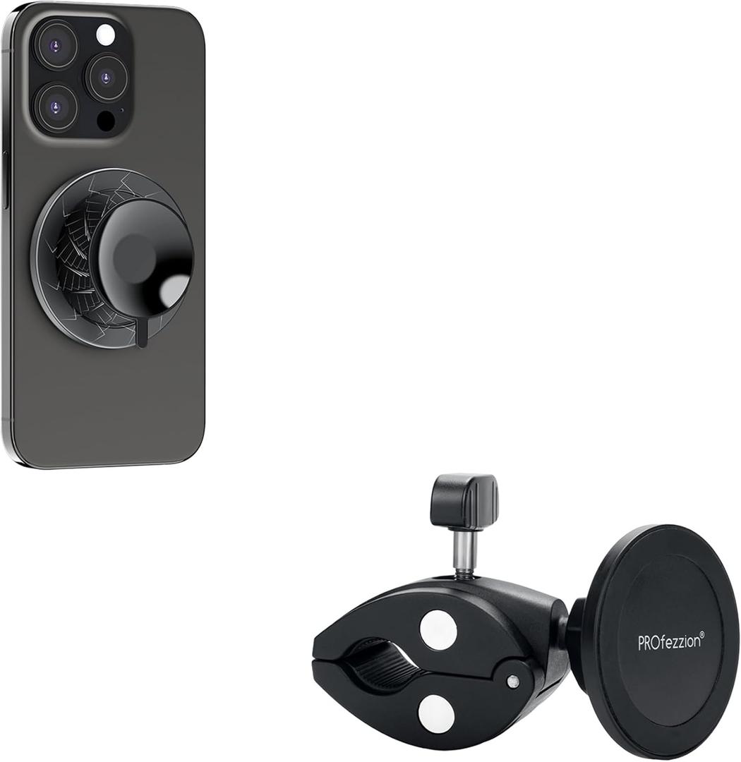 PROfezzion Magnetic Suction Phone Case Silicone Suction Phone Mount + Phone Holder Mount Magnetic Accessories