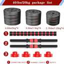 Adjustable-Dumbbells-Sets,Free Weights-Dumbbells Set of 2 Convertible To Barbell A Pair of Lightweight for Home Gym,Women and Men Equipment