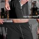 Athletic Running Shorts for Men 2 Pack 7"/9" Quick Dry Workout Gym Shorts with Zipper Pockets (Black, XL)