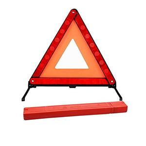 AISIBO Reflective Triple Triangle Car Warning Sign Roadside Hazard Sign Emergency Breakdown Board, Safety Triangle Warning Kit, Foldable Car Roadside Emergency Kit