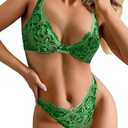 Dlsave Sexy Lingerie for Women Lace V Neck Push Up Lingerie Sets, XL
