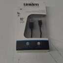 Black Uniden Sync and charge cable for use with Samsung, HTC, LG, Nokia, Blackberry, most E-readers & tablets (10 ft.)
