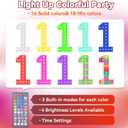 4FT Marquee Light Up Numbers, 34 Colors Changing Marquee Numbers with Remote,Water Bag, 4FT Light Up Numbers for 50th Birthday Party Decorations Backdrop Anniversary Decor, Large Number 50