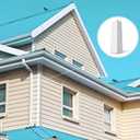 Therwen 8 Pcs Aluminum Siding Corners 8 Inch Outside White Corner Caps Smooth Siding Trim, Metal Nails Included for Mobile Home House Exterior