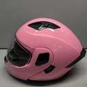 Helmelkin Pink Unisex Motorcycle Helmet Full Face Modular XL