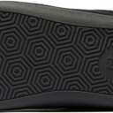 NewDenBer Men's Warm Memory Foam Suede Plush Fleece Lined Slip on Indoor Outdoor Clog House Slippers (Black)