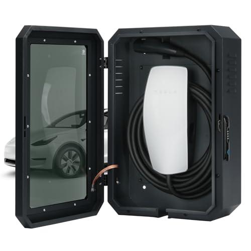 Jawjut Wall Charger Station Box Compatible with Tesla Gen 3 Indoor/Outdoor Cable Organizer Waterproof Dustproof (Kode 7869)