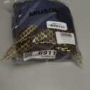 Miusol Women's Sexy Ruffle Split Style Satin Evening Formal Party Maxi Dress (Large, Navy Blue)