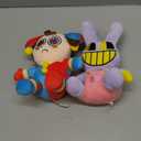 Jax and Pomni Plush,Horror Cute Stuffed Plushies Doll Toys, Jax and Pomni Plush for Birthday Christmas, Kids and Adults Choice (2pcs)