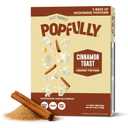 POPFULLY Cinnamon Toast Microwave Popcorn, Fully Pops - Sweet & Crunchy, Ideal for Movie Time Snacking - 3-Pack (EXP 12/25/26)