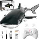 Bennol 2.4Ghz Remote Control Whale Shark Toys for Boys Kids, 1:18 Scale High Simulation Whale Shark for Pool, Electric RC Whale Shark Fish Birthday Christmas Toys for 4 5 6 7 8 9 Year olds Boys Girls