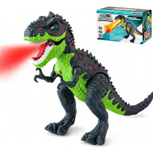 Electric Walking T-Rex Dinosaur Toys for Kids 3-5, Realistic Roars & Flame Light Dinosaur Gifts for Boys Girls Toddlers Ages 3 4 5 6 7