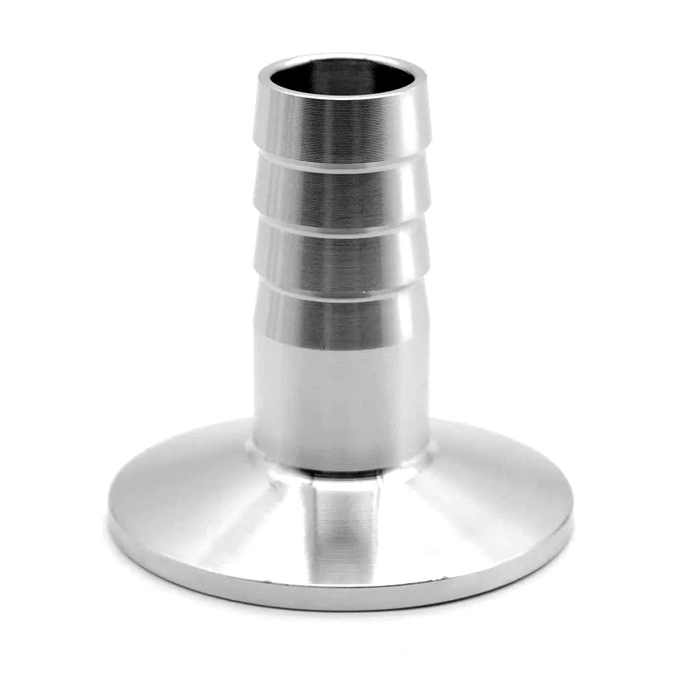 Beduan 1.5" Tri Clamp to 3/4" Barb Fitting Stainless Sanitary Home Brew Adapter(Ferrule OD 50.5mm)