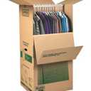 Uhaul Space Saver Wardrobe Moving Box 38"x21"x46" 10CU Ft, White