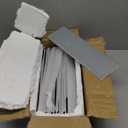 Lovdeco Grey Glass Subway Tile, Glass for Bathroom Kitchen Shower Backsplash Wall, 4 x 12 Inches, 4 Sq.Ft. (Gray)