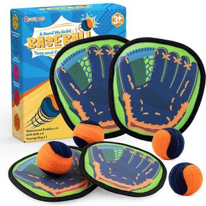 Toss and Catch Ball Game Kids Toys for 3 4 5 6 7 8 Year Old Boys Girls Birthday Gift, Valentines Day Gifts Outdoor Games Yard Play Beach Pool Toys for Kids Ages 4-8 8-12 Toddler Baseball Glove