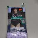 Hanes Women's Underwear Briefs Pack, 6-Pack, Cotton Brief Panties for Women, Moisture-Wicking (Plus Size), Size 10