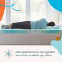 Linenspa 4 Inch Swirl Gel Memory Foam Mattress Topper, Cooling, Full Size
Cooling gel swirl infusion, Ventilation holes for airflow, Pressure relief, CertiPUR-US certified, Softens firm beds