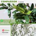 Tall Artificial Tree Large Faux Olive Tree with Pot Indoor Outdoor Realistic Floor Big Fake plantas for Home Living Room Master Bedroom Office Porch Outside Patio arboles artificiales para decoracion
