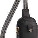 BOSTANTEN Small Sling Bag Crossbody Bags for Women Trendy Crossbody Purse Leather Chest Bag