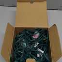 SUNSGNE 25Ft Multicolor Christmas Lights Outdoor, C7 Vintage Christmas String Lights with 27 Multicolor Ceramic Bulbs(2 Spare) for Holidays, Christmas Prom Party Wedding- Green Wire