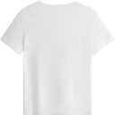 SOLY HUX Women's Vintage T-Shirt Short Sleeve Leopard Graphic Tees Crew Neck Streetwear Shirts (White, M)