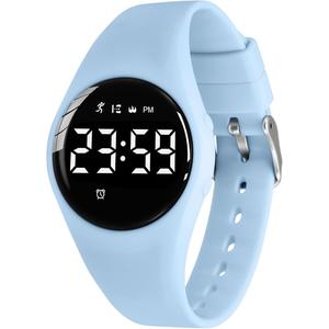 A ALPS Kids Watches for Girls Digital Sport Watch with Step Counter Pedometer Vibration Alarm No App Waterproof Fitness Tracker Kids Watch Girls Students Ages 516