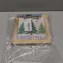 Merry Christmas Wood Sign, Christmas Tree Decors Art, Xmas Home Decors, Decorative Wooden Table Signs, Farmhouse Tabletop Decor, Xmas Holiday Party Decor Ornaments (Style 16)