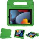 ProCase Kids Case for iPad 9th Generation/iPad 8/iPad 7, iPad 10.2 Case 2021 2020 2019/iPad Air 10.5/iPad Pro 10.5 Kids Case, Shockproof Lightweight Case with Convertible Handle -Green