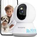 blurams Pet Camera 2K, Dog Camera with Phone App, 360 PTZ Indoor Cameras for Home Security Indoor, Color Night Vision, 2-Way Talk, Motion Detection&Tracking, Cloud&SD (White - 2.4GHz)