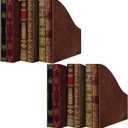 Geetery 6 Pcs File Magazine Organizer 3 x 11 x 12'' Vintage Decorative Classic Books Themed Magazine Holder Box Easy to Assemble Classic Books Rack File for Shelves Desk Home