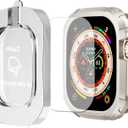BOTOMALL Screen Protector Compatible with Apple Watch Ultra 3/2/1 49mm Bumper Case,Rugged Military Grade Flexible TPU Face Cover with Tempered Glass Film for iWatch Men Womens