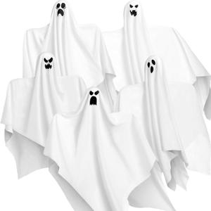 JOYIN 27.5" Halloween Hanging Ghosts Outdoor Decoration(5 Pack), Cute Flying Ghost for Halloween Front Yard Patio Lawn Garden Party Dcor and Holiday Hanging Decorations JOYIN 27.5" Halloween Hanging Ghosts Outdoor Decoration(5 Pack), Cute Flying Ghost for Halloween Front Yard Patio Lawn Garden Party Dcor and Holiday Hanging Decorations