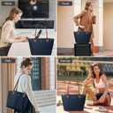 KALIDI Tote Bag for Women Nylon Top-Handle Purse,Large Capacity Shoulder Hobo handBag with Zipper Leisure Foldable Weekend