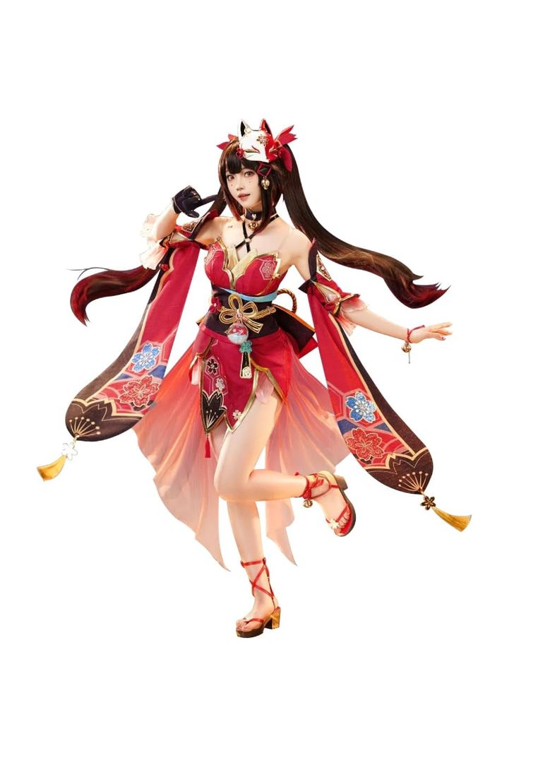 KIRA KIRA Sparkle Cosplay Costume Doki-SR Full Set Game Honkai: Star Rail Hanabi Cosplay Costume Cute Halloween Outfits S