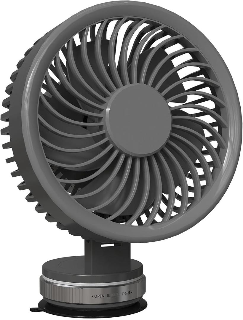 2026 New Upgraded Vacuum Suction Small Portable Fan for Car Cruise Desk, Car Fan Strongest Suction Adjustable, Travel Fans for Cruise Ships, Rechargeable Fans for Gym Kitchen Makeup Mirror