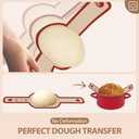 Silicone Bread Sling for Dutch Oven, 2 PCS Red Non-Stick & Reusable Bread Baking Mat with Extra Long Handles, Easy and Safe Sourdough Transfer, Dishwasher Safe Baker's Tools, Round and oval