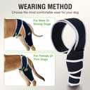 Dog Knee Brace for Luxating Patella, Dog Leg Brace Front, Dog ACL Brace Hind Leg with 6 Metal Strips to Protect Knee Joint, Provide Stable Support and Relief Pain, Help Resume Normal Activities XL