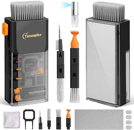 Keyboard Cleaner Laptop Cleaning Kit, All-in-One Keyboard Cleaning Kit, Laptop Cleaner Tool for MacBook iPad iPhone Computer, Portable Electronics Brush Tool for Tablet PC Camera Lens Earbuds Monitor