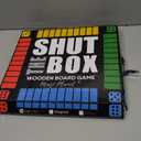 Classic Original Shut The Box Game, Math Dice Board Game for Family Night Classroom Travel, Wooden Table for Group Kid Adult Senior, Camp Party Bar, Easy Quick and Fun, 2-4 Players (color-coded)