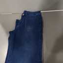 KUNMI Women's Wide Leg Jeans High Waisted Straight Leg Stretchy Denim Pants with Pockets, Size: 6 Dark Blue