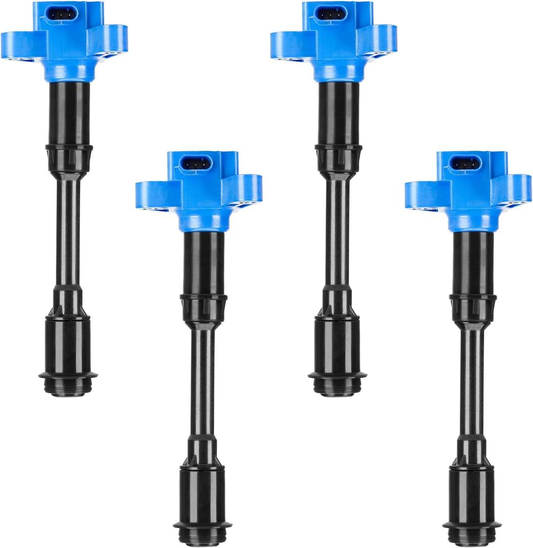 Ignition Coil Pack for Ford Escape 1.6L L4 2013-2016, Fiesta 1.6L L4 2014-2019, Fusion 1.6L L4 2013-2014, Transit Connect 1.6L L4 2014-2016, Replaces DG551 UF674 C871, 4 PCS (Fits Turbocharged Only)