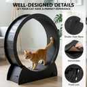 Portable Cat Running Wheel for Indoor Cats 44" Large XL 12" Wide, Cat Treadmill, Wheel with Carpeted Runway for Kitty’s Longer Life, Moveable Safe & Stable Design.